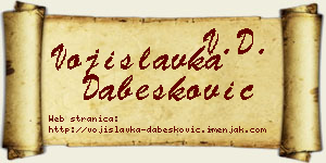 Vojislavka Dabesković vizit kartica